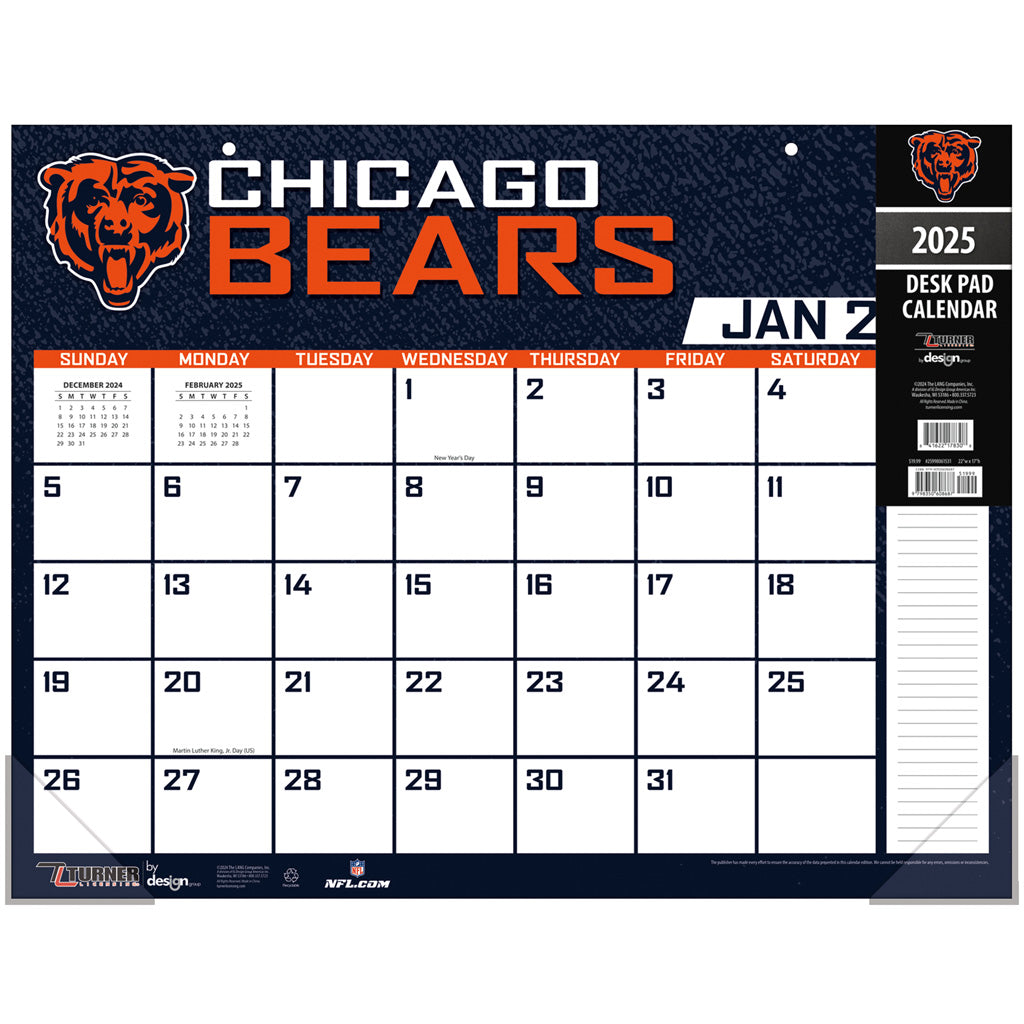 NFL Chicago Bears 2024-2025 Desk Calendar