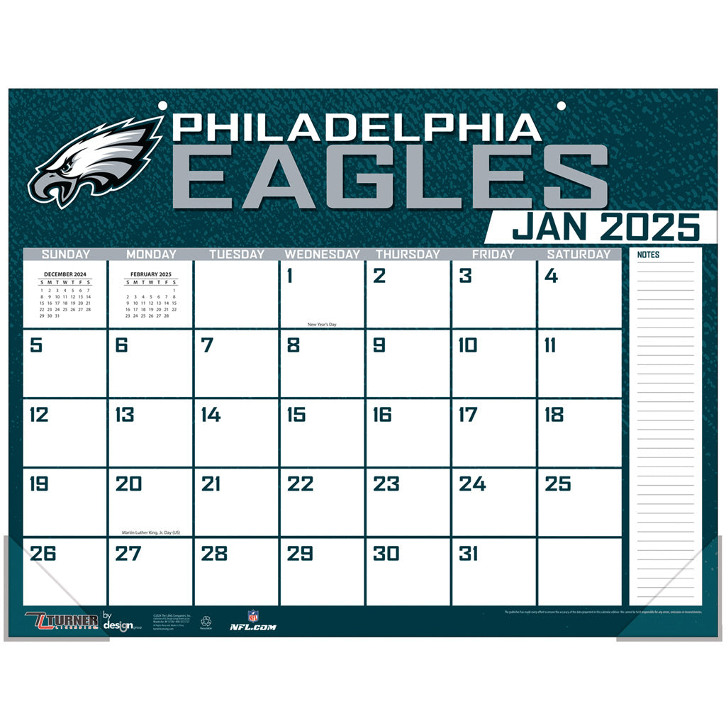 NFL Philadelphia Eagles 2024-2025 Desk Calendar