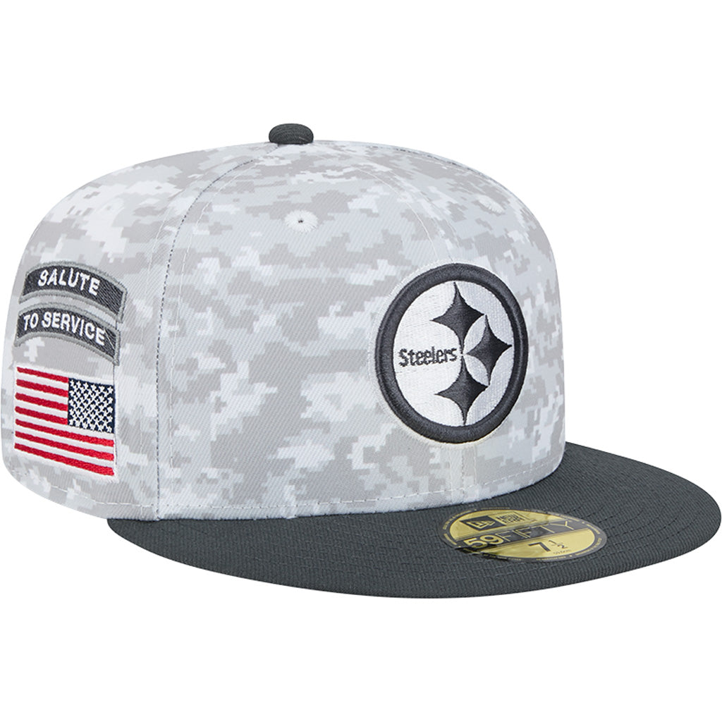 NFL Pittsburgh Steelers New Era 2024 Salute to Service 59FIFTY Fitted Hat