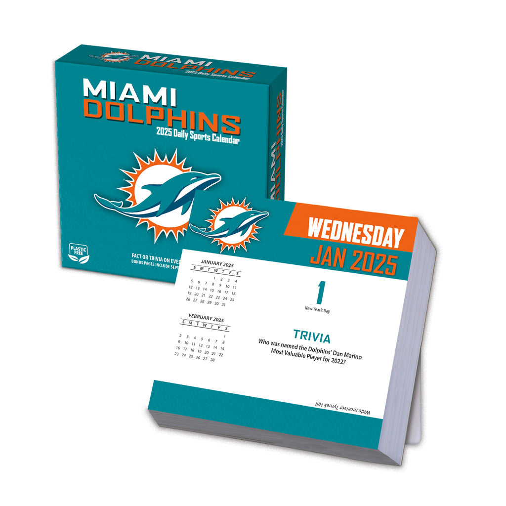 NFL Miami Dolphins 2024-2025 Boxed Calendar