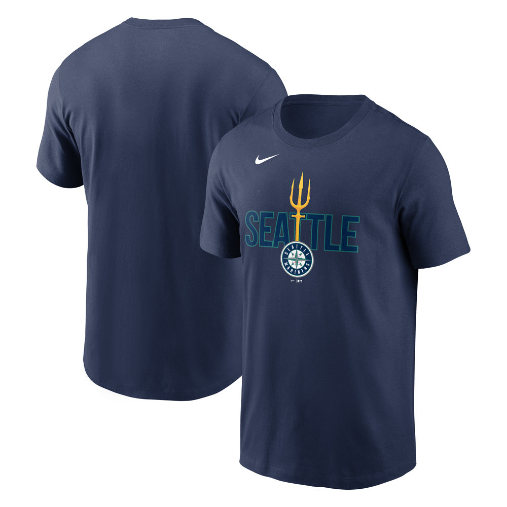 MLB Seattle Mariners Nike Local Trident Essential T-Shirt - Navy