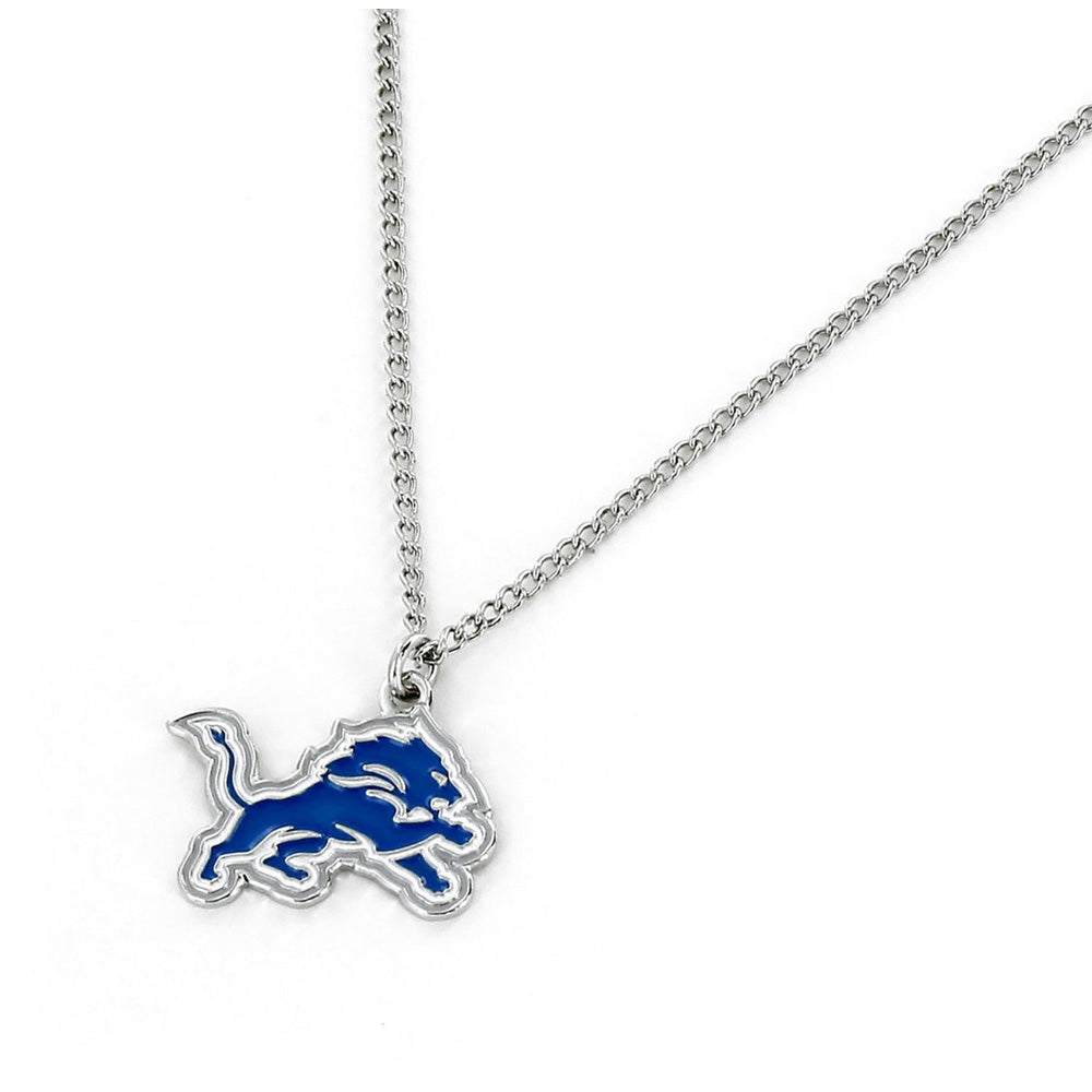 NFL Detroit Lions Aminco Logo Pendant Necklace