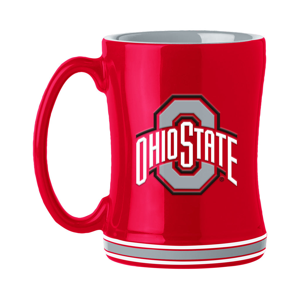 NCAA Ohio State Buckeyes Logo Brands Relief Mug