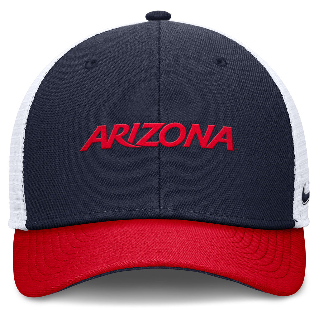 NCAA Arizona Wildcats Nike Two Tone Wordmark Trucker Adjustable Hat