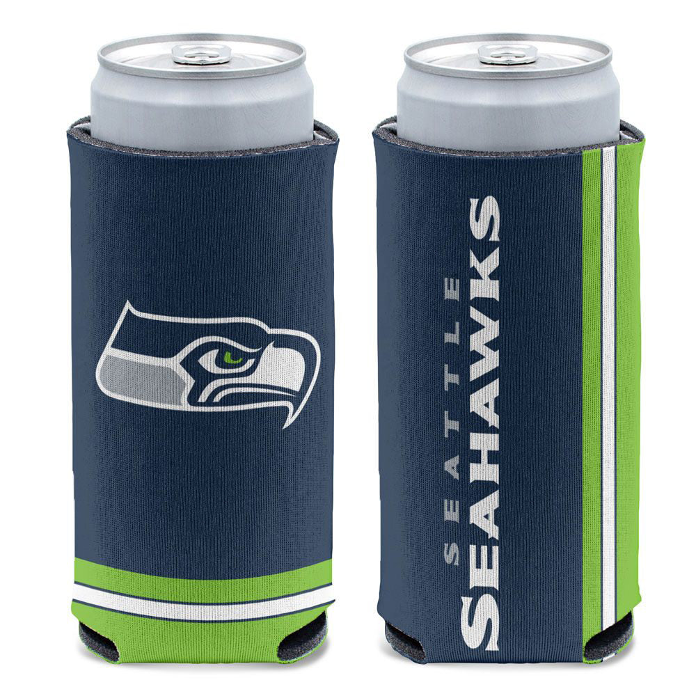 NFL Seattle Seahawks WinCraft 12oz Slim Logo Can Cooler