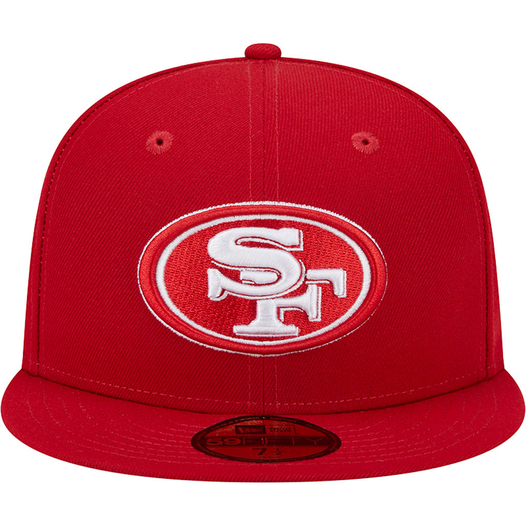 NFL San Francisco 49ers New Era Scarlet Side Patch 59FIFTY Hat