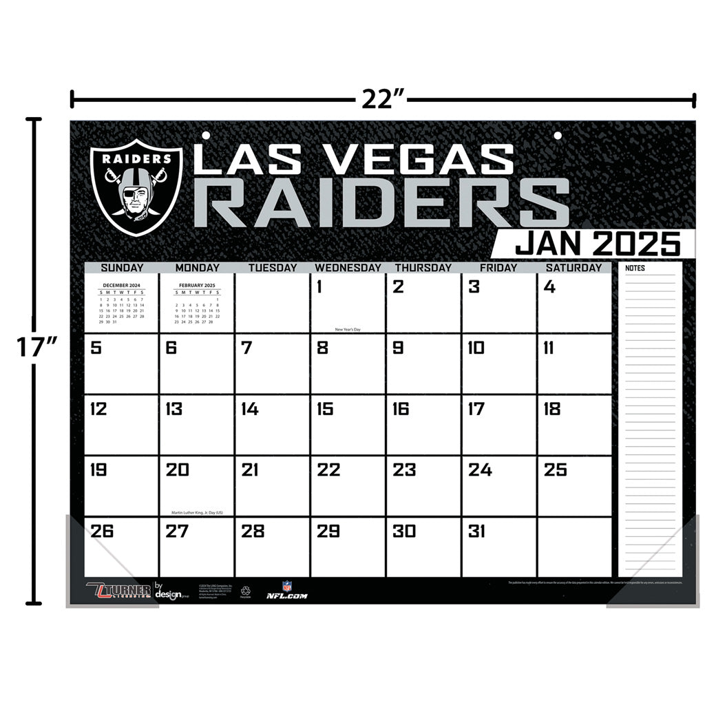 NFL Las Vegas Raiders 2024-2025 Desk Calendar