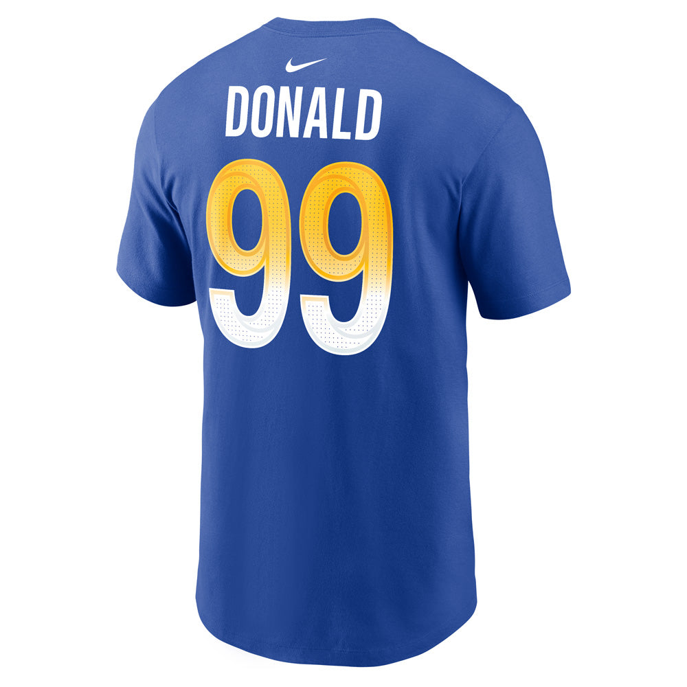 NFL Los Angeles Rams Aaron Donald Nike Player Pride Name &amp; Number Tee