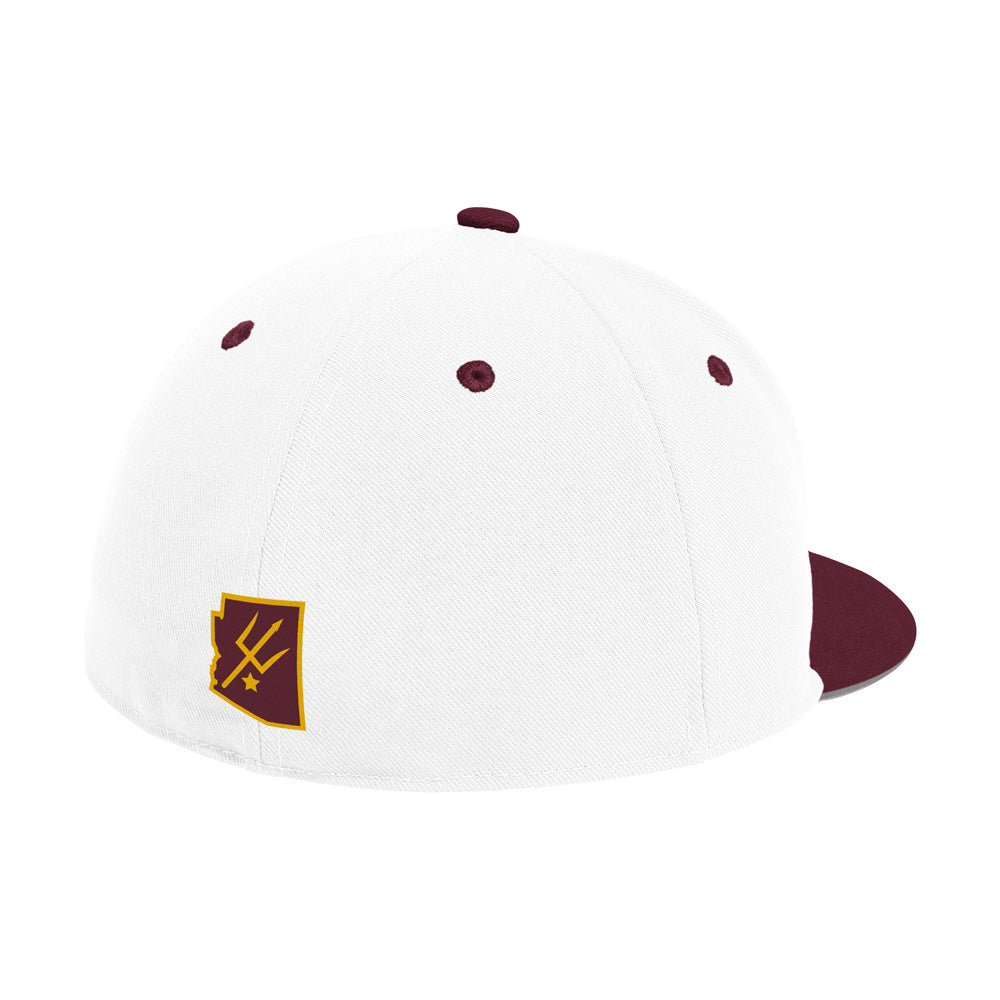 NCAA Arizona State Sun Devils adidas Two-Tone Sparky Head Fitted Hat