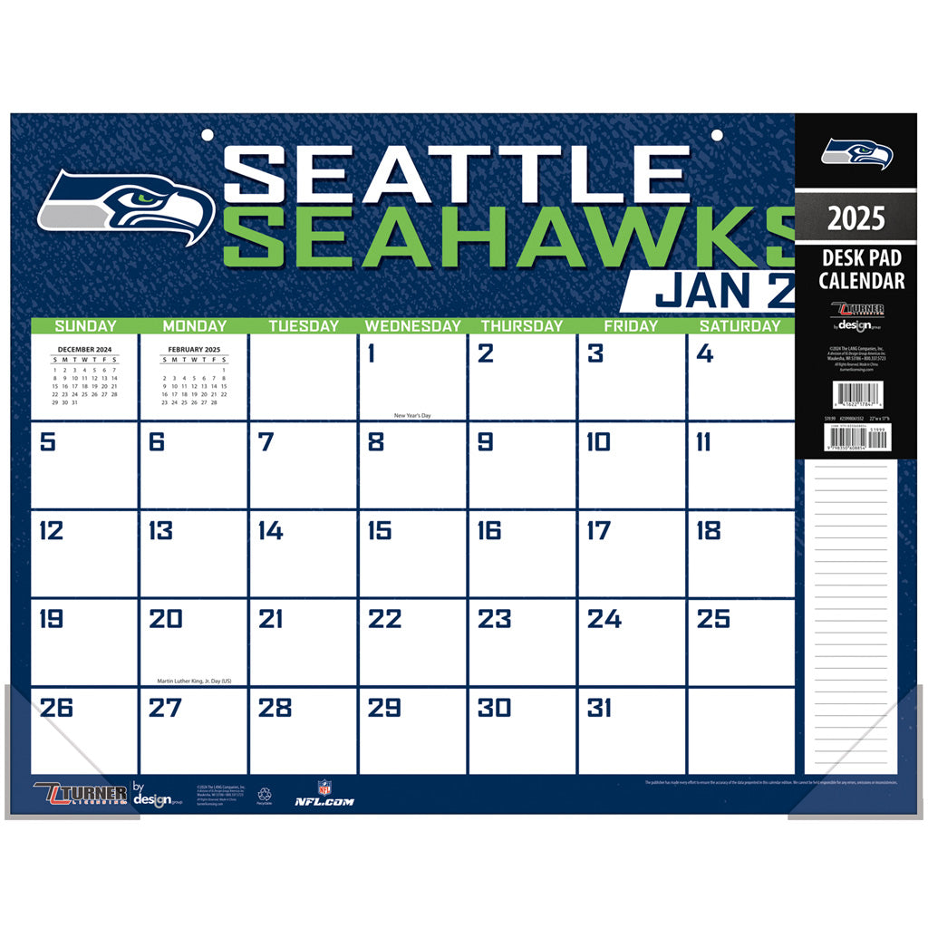 NFL Seattle Seahawks 2024-2025 Desk Calendar