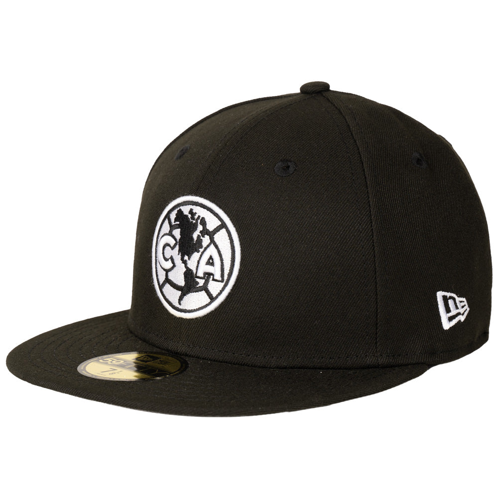 Club America New Era Black &amp; White 59FIFTY Fitted