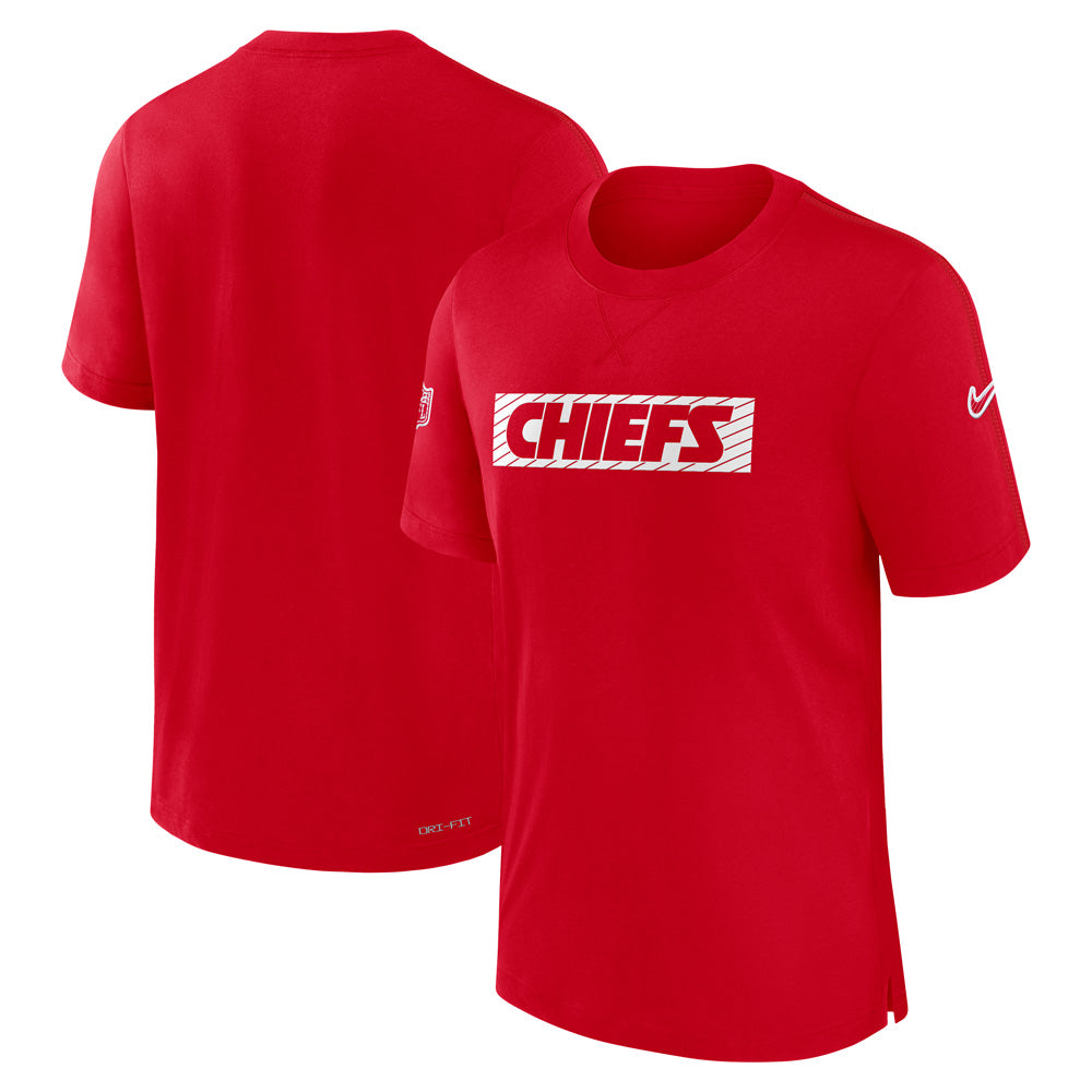 NFL Kansas City Chiefs Nike Sideline Player Performance T-Shirt - Red