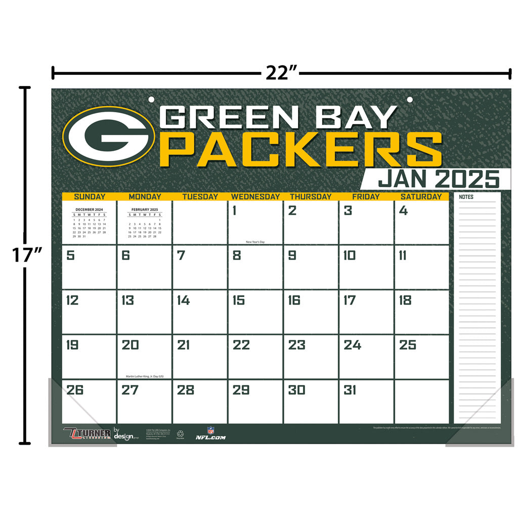 NFL Green Bay Packers 2024-2025 Desk Calendar