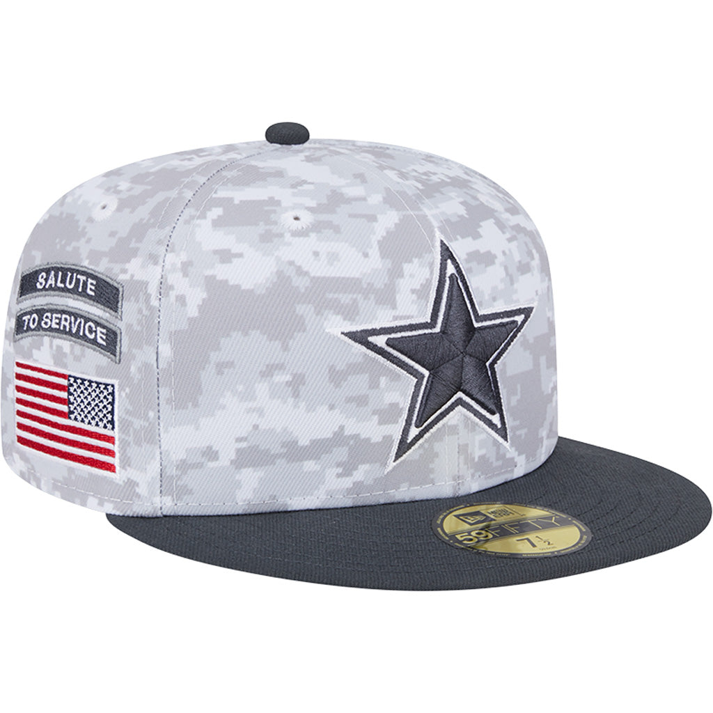 NFL Dallas Cowboys New Era 2024 Salute to Service 59FIFTY Fitted Hat