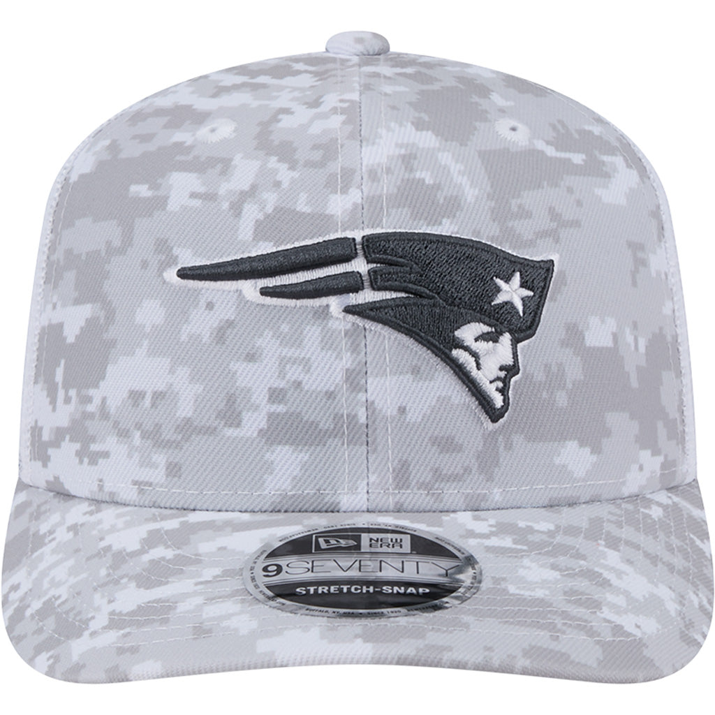 NFL New England Patriots New Era 2024 Salute to Service 9SEVENTY Stretch-Snapback Hat