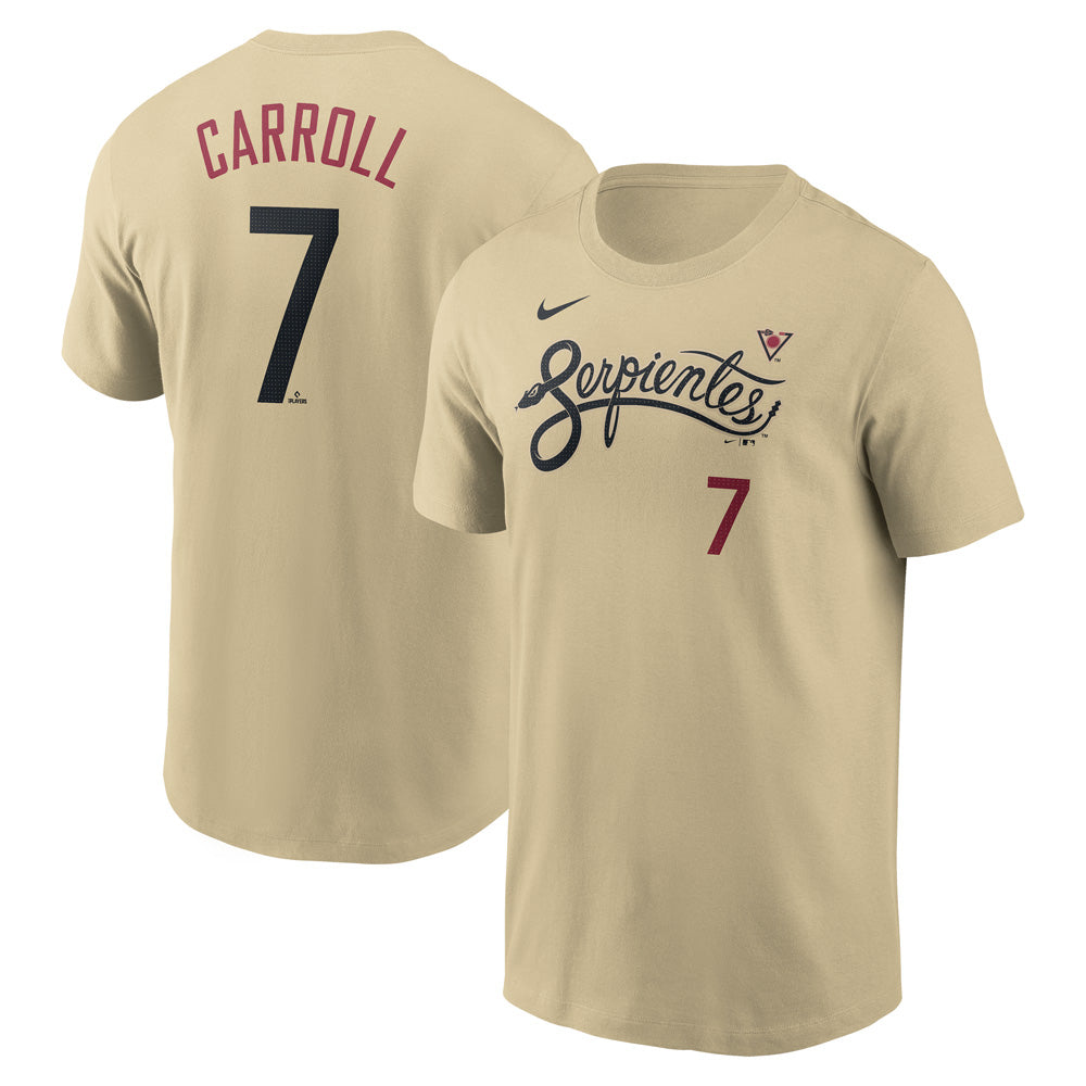 MLB Arizona Diamondbacks Corbin Carroll Nike City Connect Name &amp; Number Tee