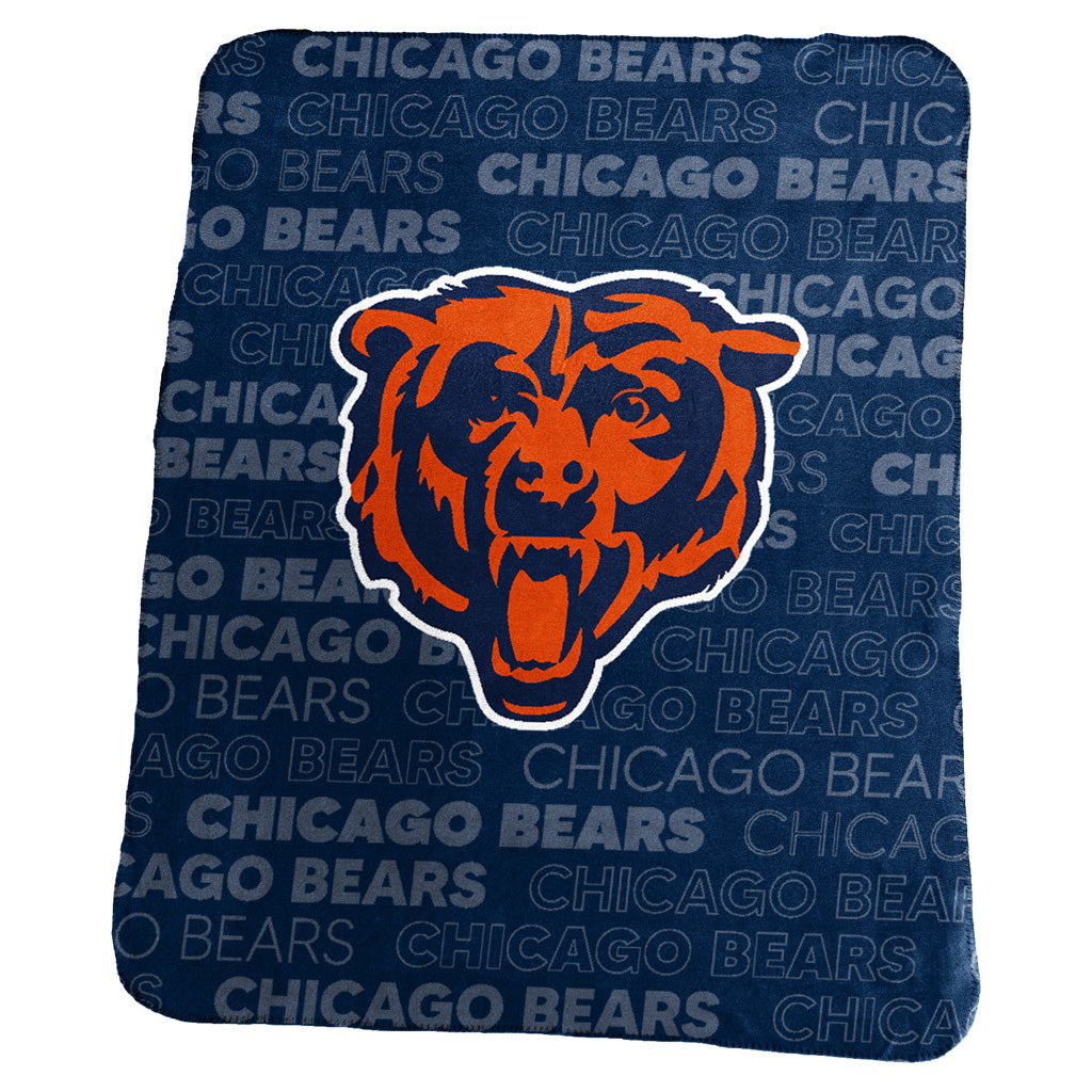 NFL Chicago Bears Logo Brands 50x60 Classic Fleece Blanket