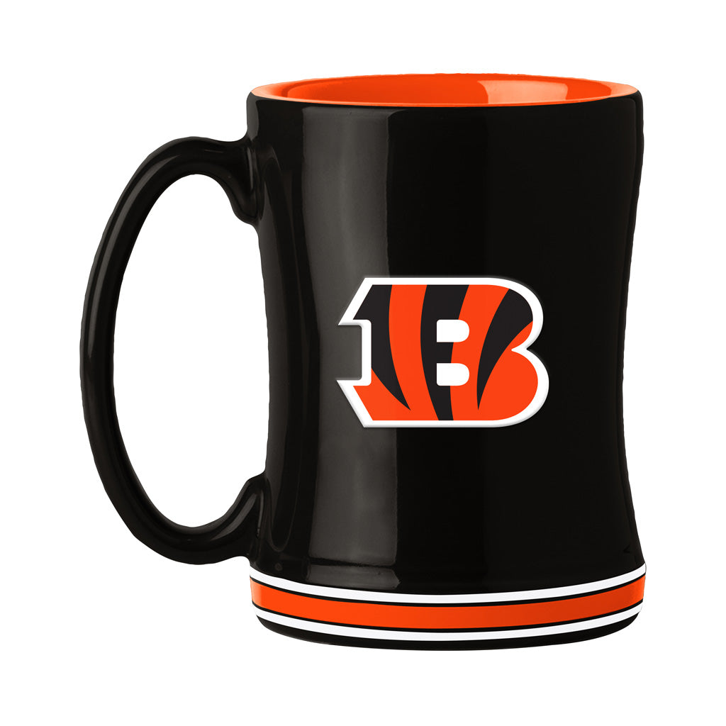 NFL Cincinnati Bengals Logo Brands Relief Mug