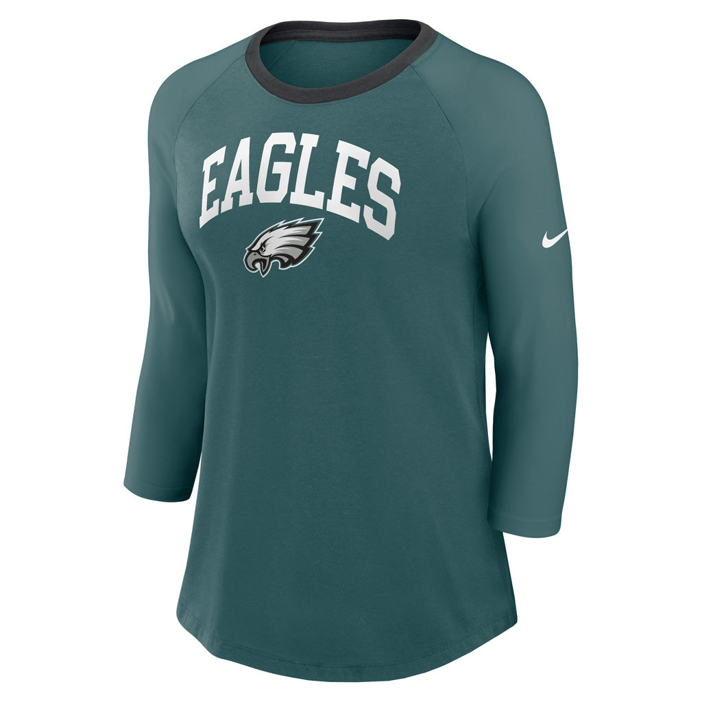 NFL Philadelphia Eagles Women&#39;s Nike Fashion 3/4 Sleeve Tee