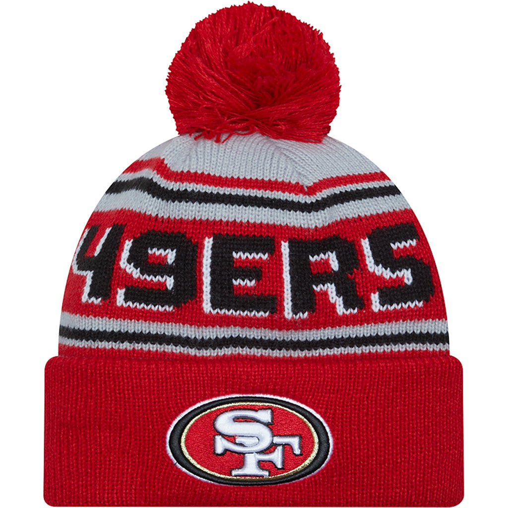 NFL San Francisco 49ers New Era Pom Wordmark Knit Hat