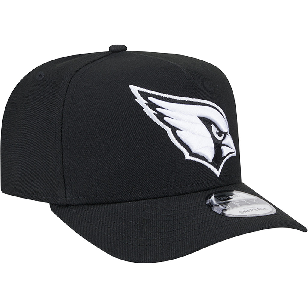 NFL Arizona Cardinals New Era Black &amp; White 9FIFTY A-Frame Hat