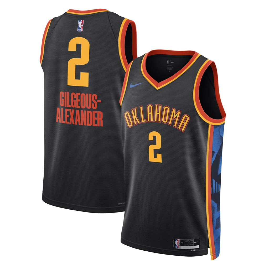 NBA Oklahoma City Thunder Shai Gilgeous-Alexander Nike 2024/25 City Edition Swingman Jersey