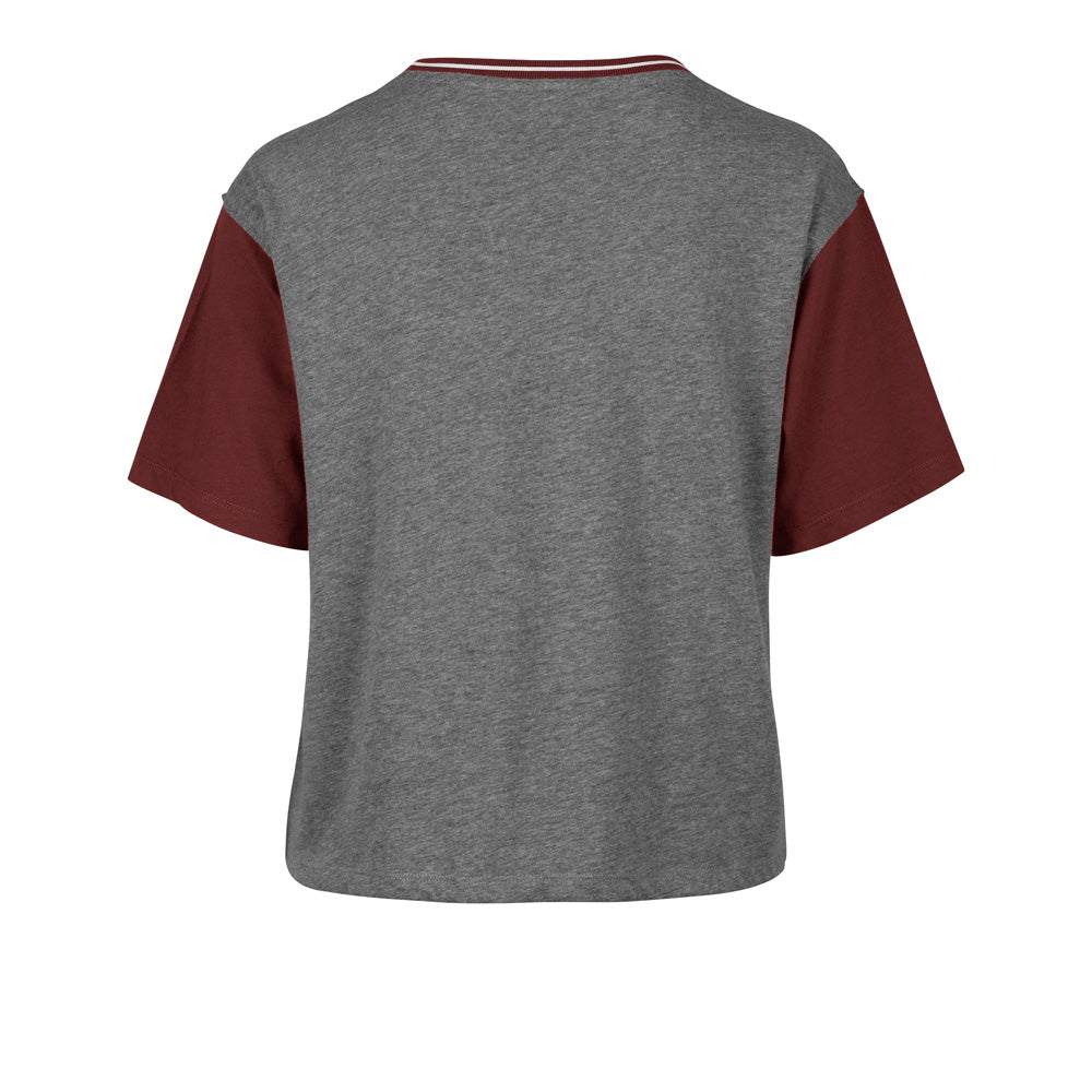 NFL Arizona Cardinals Women&#39;s &#39;47 Clubhouse Ziggy Crop Tee