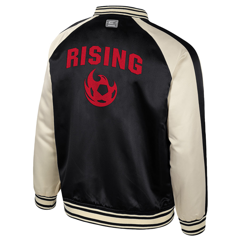 Phoenix Rising Colosseum Cyberpunk Sateen Bomber Jacket