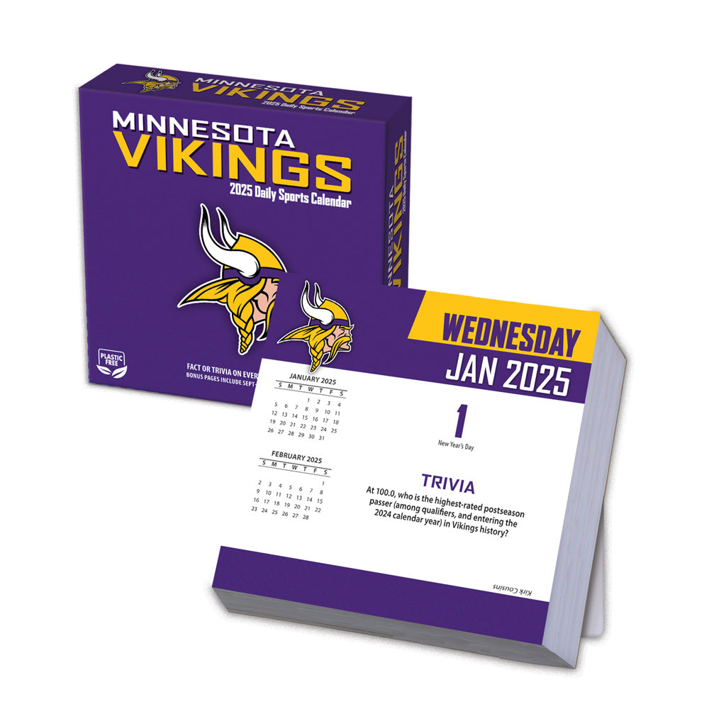 NFL Minnesota Vikings 2024-2025 Boxed Calendar