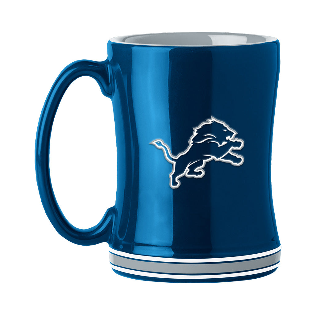 NFL Detroit Lions Logo Brands Relief Mug