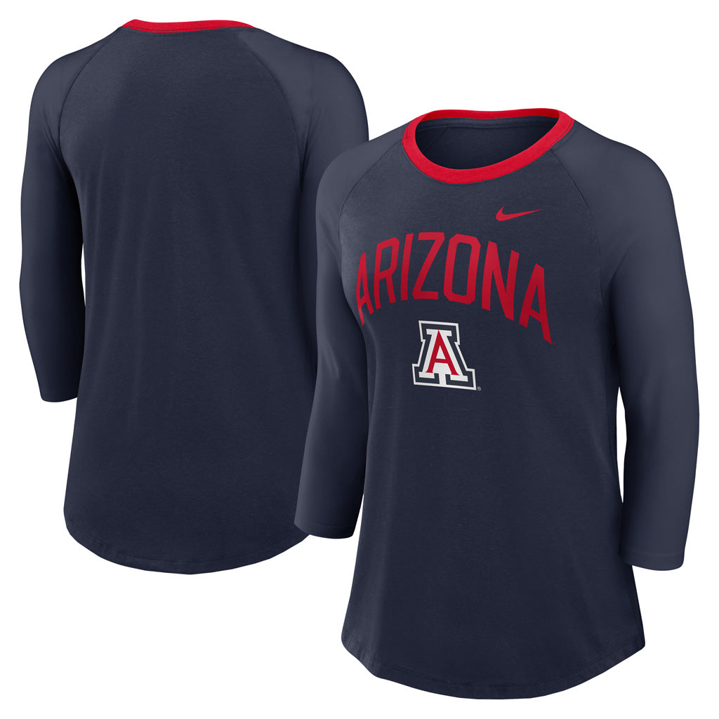 NCAA Arizona Wildcats Women&#39;s Nike 3/4 Sleeve Top