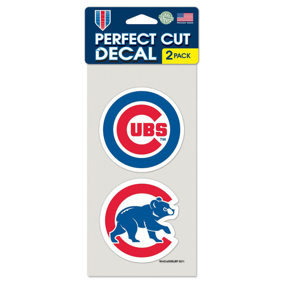 MLB Chicago Cubs WinCraft 4&quot; x 8&quot; Slogan Decal Pack