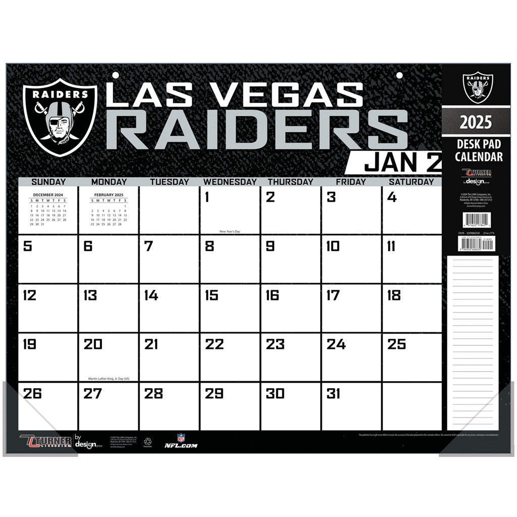 NFL Las Vegas Raiders 2024-2025 Desk Calendar