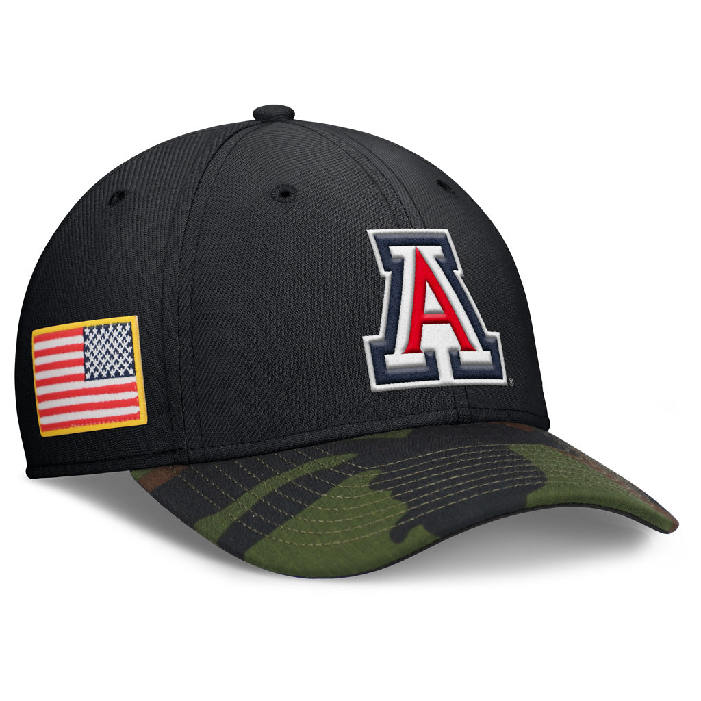 NCAA Arizona Wildcats Nike Two-Tone Primary Logo Military Swooshflex Hat