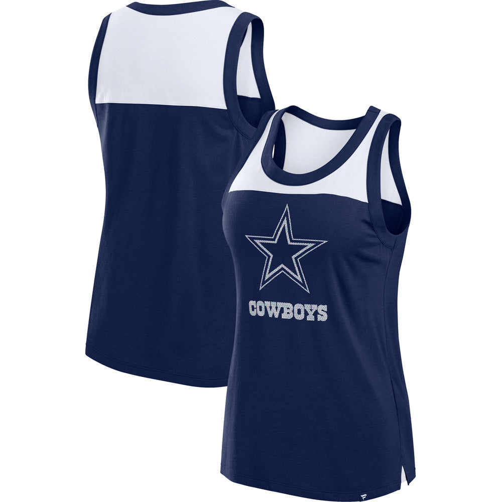 NFL Dallas Cowboys Women&#39;s Fanatics Sequin Lock Up Tank Top