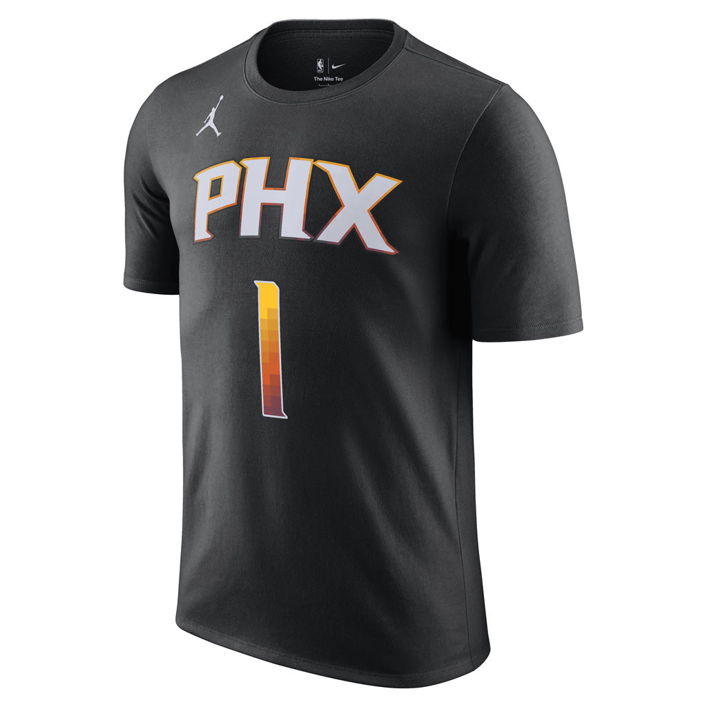 NBA Phoenix Suns Devin Booker Jordan Statement Name &amp; Number Tee