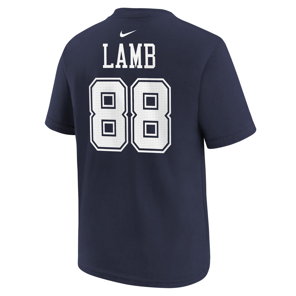 NFL Dallas Cowboys CeeDee Lamb Youth Nike Name &amp; Number Tee