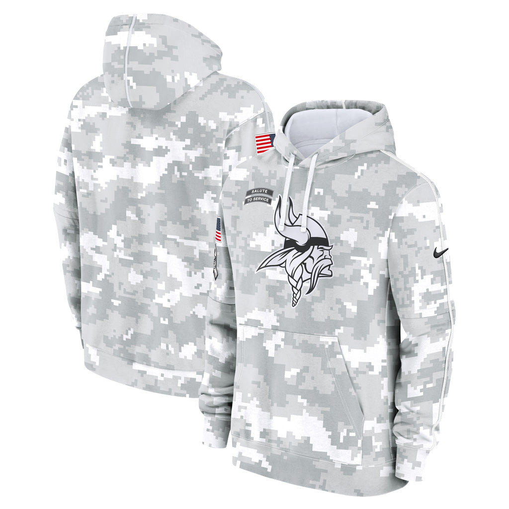 NFL Minnesota Vikings Nike 2024 Salute to Service Club Hoodie