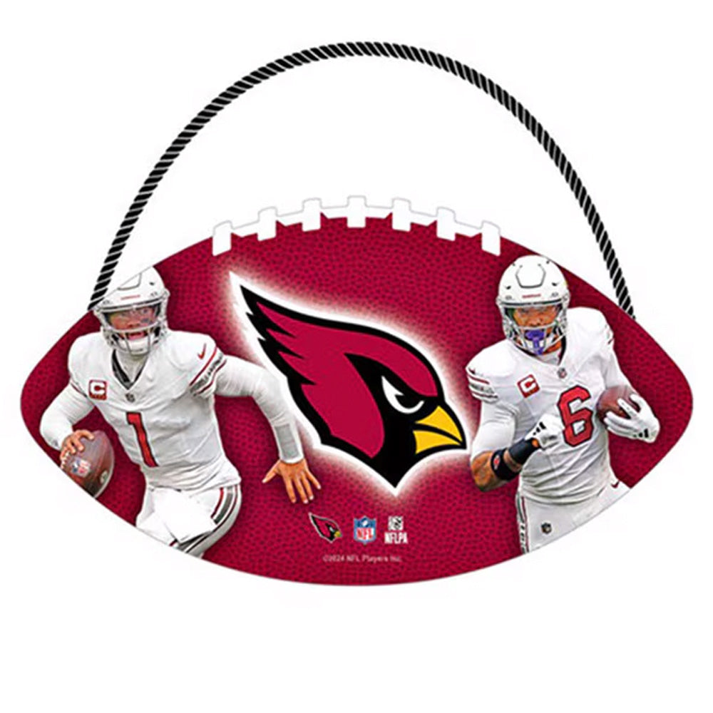 NFL Arizona Cardinals Open Road Brands Hanging Football Wood Sign