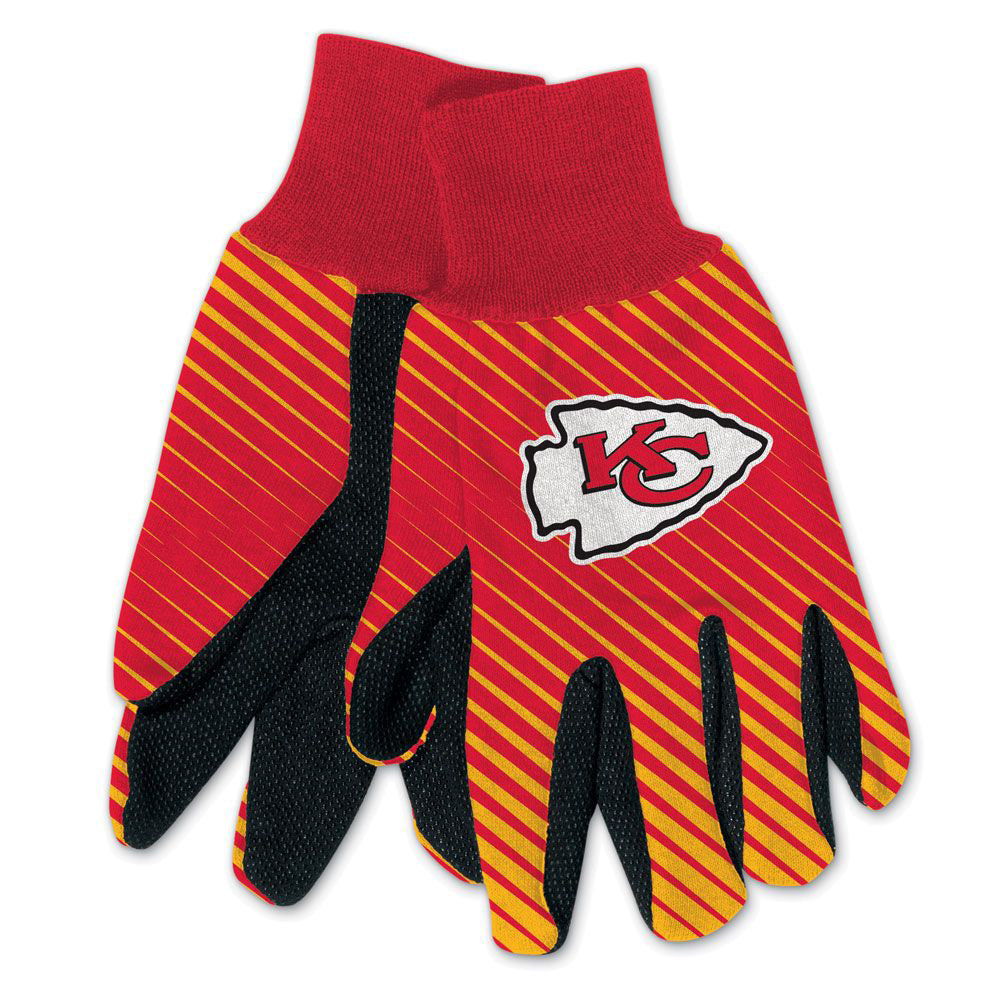 NFL Kansas City Chiefs WinCraft Team Stripe Utility Gloves