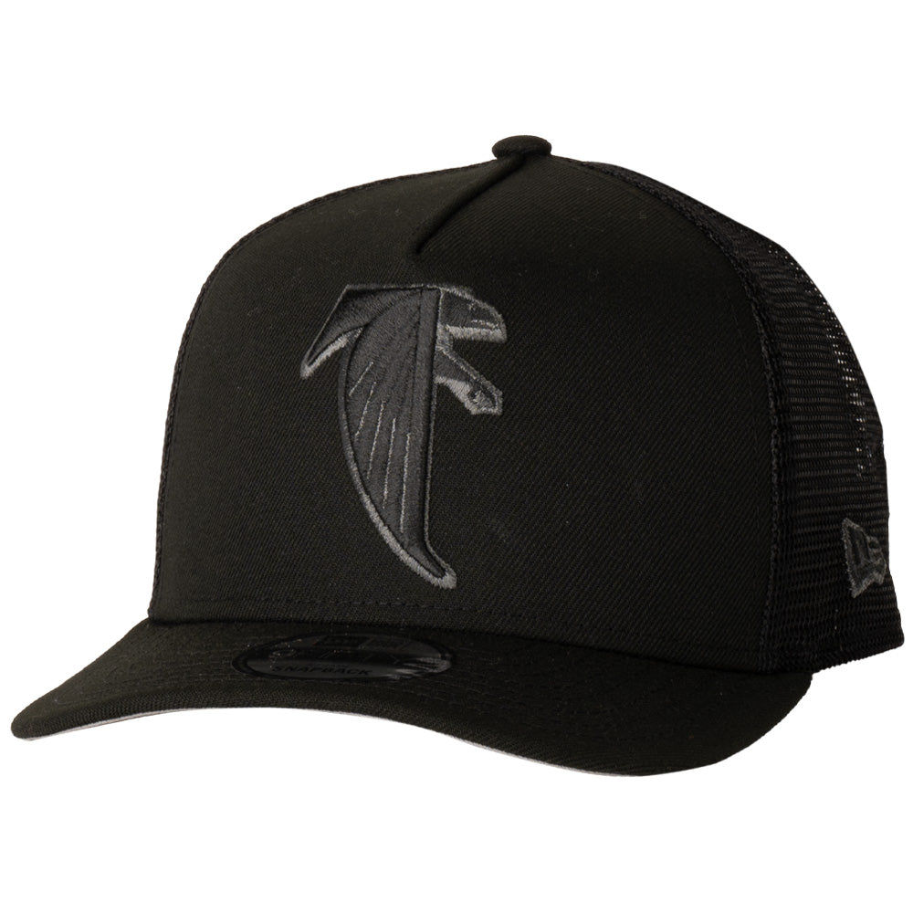 NFL Atlanta Falcons New Era Black Pearl A-Frame 9FIFTY Trucker Snapback Hat