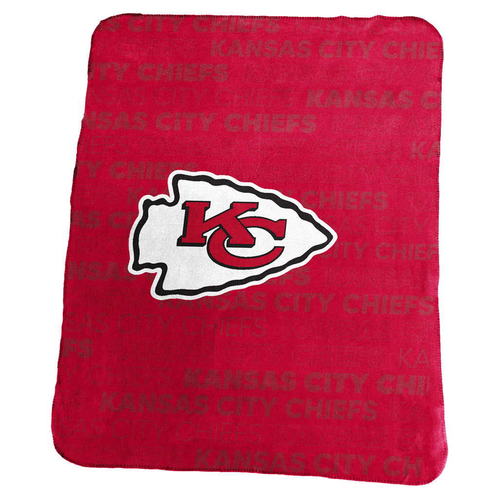 NFL Kansas City Chiefs Logo Brands 50x60 Classic Fleece Blanket