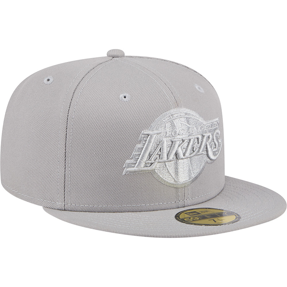 NBA Los Angeles Lakers New Era Gray on Gray 59FIFTY Fitted