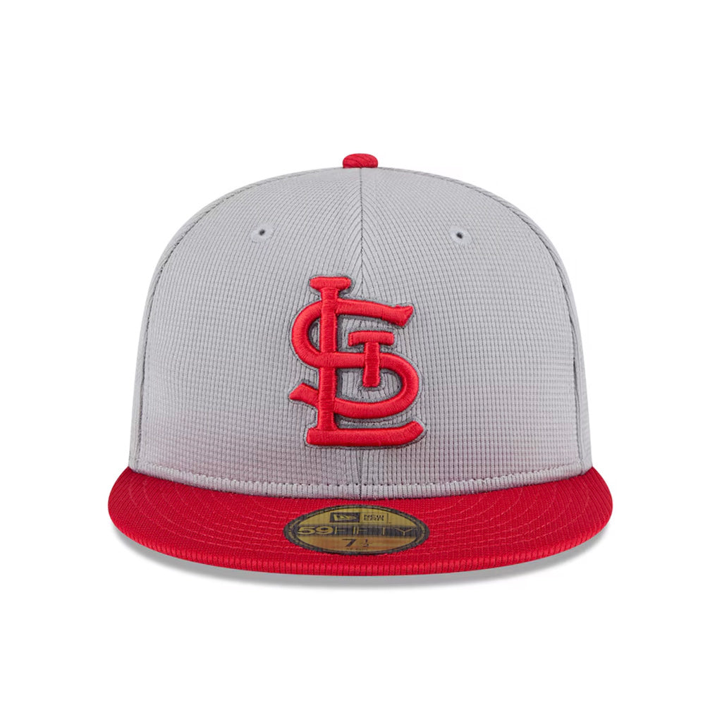 MLB St. Louis Cardinals New Era 2025 Graphite Batting Practice 59FIFTY Fitted Hat - Graphite