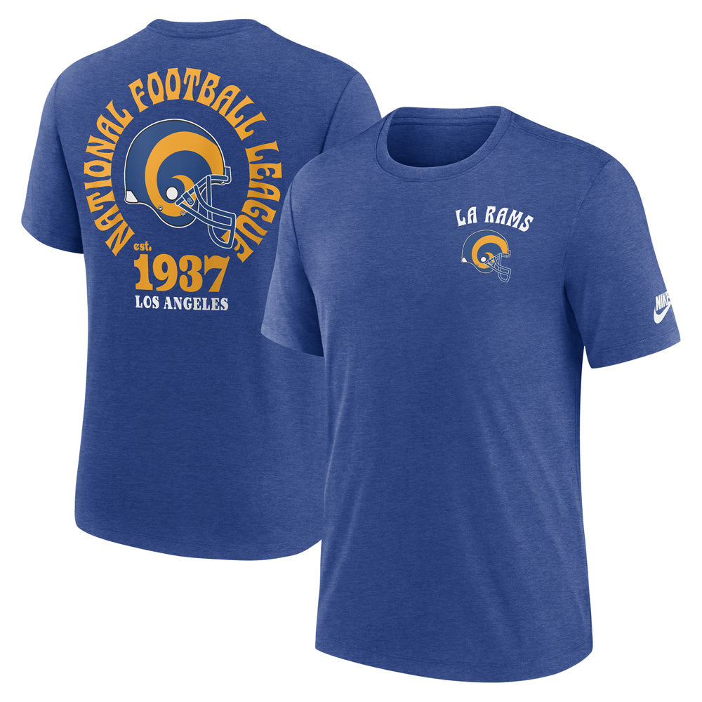 NFL Los Angeles Rams Nike 2-Hit Triblend Tee