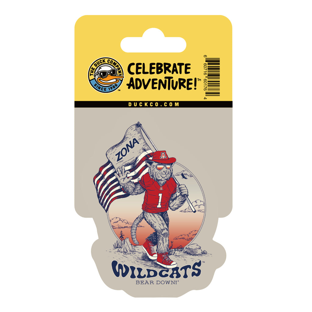 NCAA Arizona Wildcats The Duck Company Bigfoot Trek Sticker