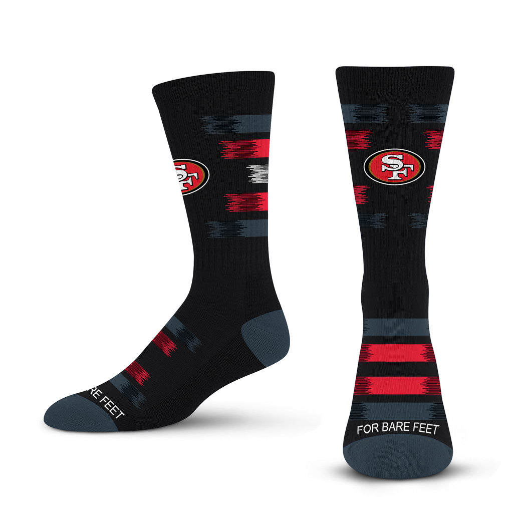 NFL San Francisco 49ers For Bare Feet Fade to Black Socks