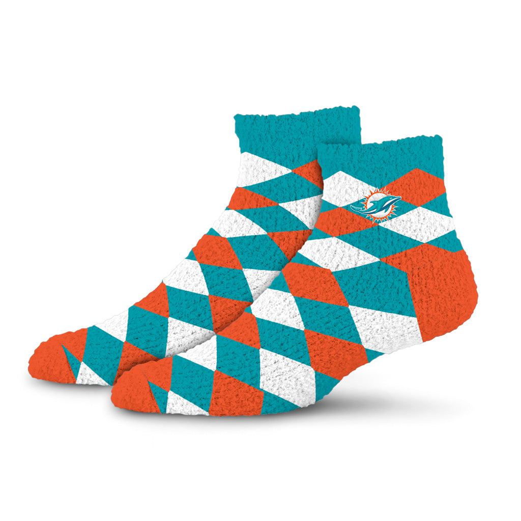 NFL Miami Dolphins For Bare Feet Diamond Sleep Socks