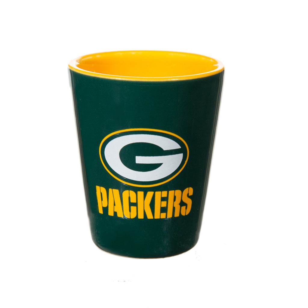 NFL Green Bay Packers Evergreen 4-Piece Shot Glass Set