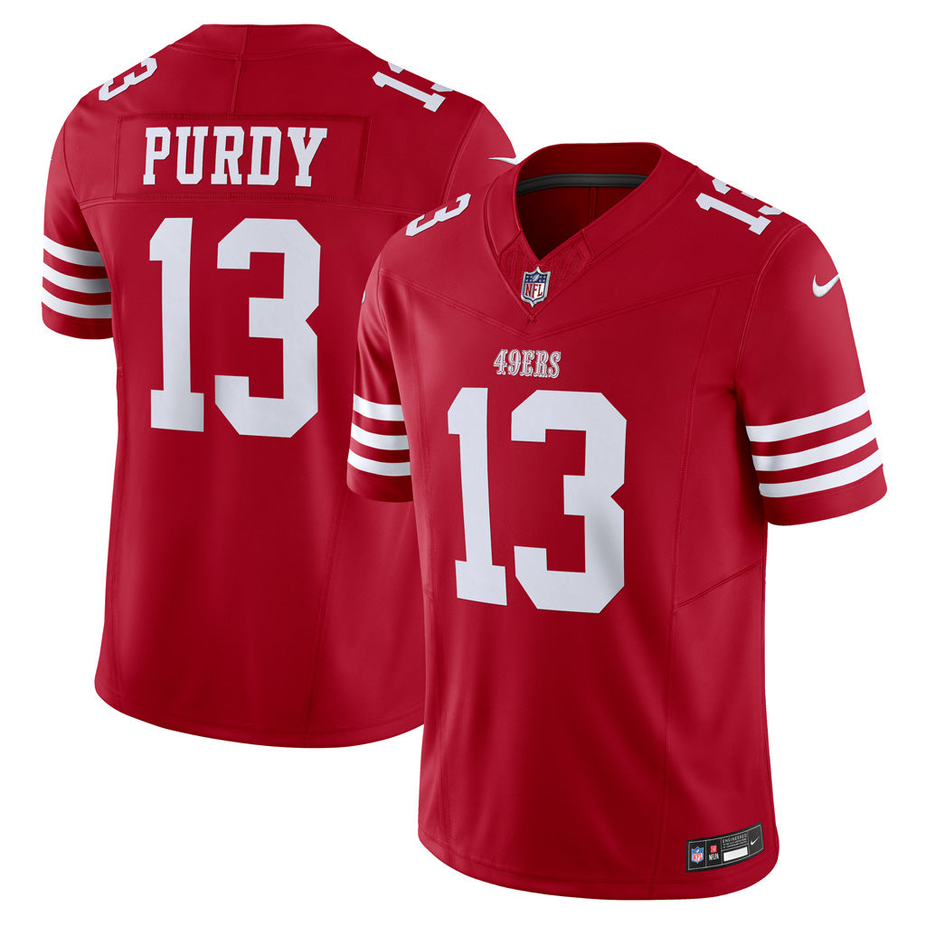 NFL San Francisco 49ers Brock Purdy Nike Home Vapor F.U.S.E Limited Jersey